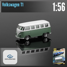 Load image into Gallery viewer, Explorafind 1966 Volkswagen T1 Olive Green/White 1:56 Die Cast Van New