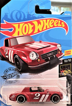 Load image into Gallery viewer, Hot Wheels 2019 Fairlady 2000 Red #156 Nightburnerz 10/10 New Long Card