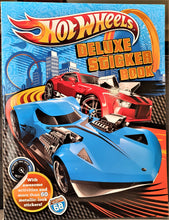 Load image into Gallery viewer, Hot Wheels Deluxe Sticker Activity Book 60+ Stickers New