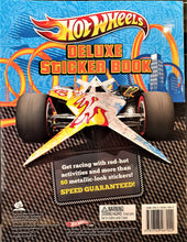 Load image into Gallery viewer, Hot Wheels Deluxe Sticker Activity Book 60+ Stickers New