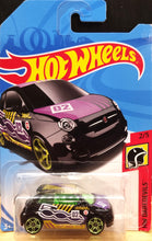 Load image into Gallery viewer, Hot Wheels 2018 Fiat 500 Black #2/5 HW Daredevils New Long Card