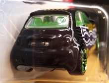 Load image into Gallery viewer, Hot Wheels 2018 Fiat 500 Black #2/5 HW Daredevils New Long Card