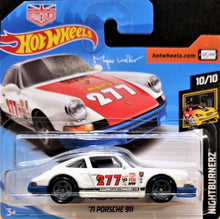 Load image into Gallery viewer, Hot Wheels 2018 '71 Porsche 911 White #115 Nightburnerz 10/10 New