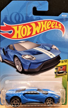 Load image into Gallery viewer, Hot Wheels 2018 '17 Ford GT Blue #99 HW Exotics 8/10 New Long Card