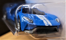 Load image into Gallery viewer, Hot Wheels 2018 '17 Ford GT Blue #99 HW Exotics 8/10 New Long Card