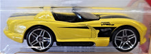 Load image into Gallery viewer, Hot Wheels 2017 Dodge Viper RT/10 Yellow #281 Then and Now 9/10 New Long Card