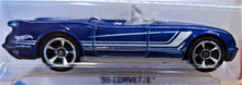 Load image into Gallery viewer, Hot Wheels 2018 '55 Corvette Blue #192 Then and Now 3/10 New Long Card