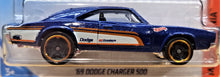 Load image into Gallery viewer, Hot Wheels 2018 '69 Dodge Charger 500 Blue #215 Muscle Mania 6/10 New Long Card