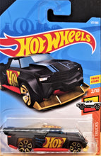 Load image into Gallery viewer, Hot Wheels 2018 Solid Muscle Black #127 HW Hot Trucks 2/10 New Long Card