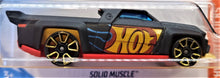 Load image into Gallery viewer, Hot Wheels 2018 Solid Muscle Black #127 HW Hot Trucks 2/10 New Long Card