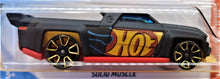 Load image into Gallery viewer, Hot Wheels 2018 Solid Muscle Black #127 HW Hot Trucks 2/10 New Long Card