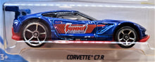 Load image into Gallery viewer, Hot Wheels 2018 Corvette C7.R Blue #152 HW Speed Graphics 1/10 New Long Card