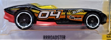 Load image into Gallery viewer, Hot Wheels 2017 RRRoadster Black #318 Legends Of Speed 10/10 New Long Card