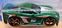 Load image into Gallery viewer, Hot Wheels 2018 C6 Corvette Green #174 Tooned 3/5 New Long Card