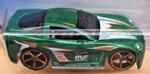 Load image into Gallery viewer, Hot Wheels 2018 C6 Corvette Green #174 Tooned 3/5 New Long Card
