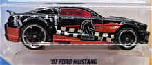Load image into Gallery viewer, Hot Wheels 2018 '07 Ford Mustang Black #165 Checkmate 3/9 New Long Card
