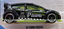 Load image into Gallery viewer, Hot Wheels 2018 '12 Ford Fiesta Black #139 Checkmate 9/9 New Long Card