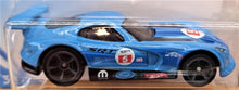 Load image into Gallery viewer, Hot Wheels 2019 SRT Viper GTS-R Blue #124 HW Race Day 10/10 New Long Card