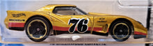 Load image into Gallery viewer, Hot Wheels 2020 '76 Greenwood Corvette Gold #34 HW Race Day 4/10 New Long Card