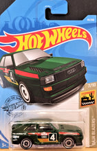 Load image into Gallery viewer, Hot Wheels 2019 '84 Audi Sport Quattro Dark Green #43 Baja Blazers 7/10 New Long Card