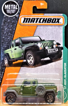 Load image into Gallery viewer, Matchbox 2017 '17 Jeep Gladiator Olive Green #92 MBX Explorers New Long Card