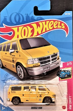 Load image into Gallery viewer, Hot Wheels 2021 Dodge Van Yellow #50 HW Drift  2/5 New Long Card