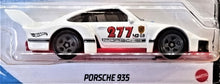 Load image into Gallery viewer, Hot Wheels 2021 Porsche 935 White #58 HW Race Day 5/10 New Long Card - Grey