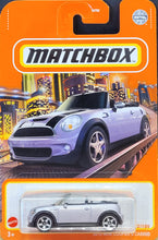 Load image into Gallery viewer, Matchbox 2021 2010 Mini Cooper S Cabrio Light Purple MBX Metro #52/100 New Long Card