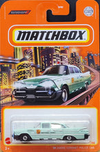 Load image into Gallery viewer, Matchbox 2021 '59 Dodge Coronet Police Car Mint Green MBX Metro #71/100 New Long Card