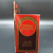 Load image into Gallery viewer, Matchbox 1938 Mercedes Benz 540K Red Models Of Yesteryear Y20