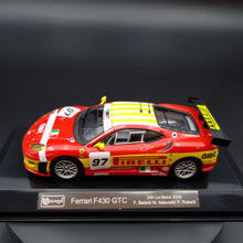 Load image into Gallery viewer, Bburago 2008 Ferrari F430 GTC Red 24h Le Mans 1:43 Die Cast Car