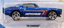 Load image into Gallery viewer, Hot Wheels 2018 '70 Camaro Blue #153 HW Speed Graphics 7/10 New Long Card