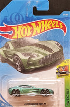 Load image into Gallery viewer, Hot Wheels 2018 Aston Martin One-77 Green #117 HW Exotics 5/10 New Long Card