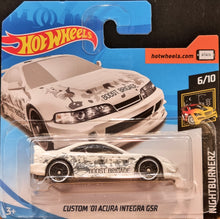 Load image into Gallery viewer, Hot Wheels 2018 Custom '01 Acura Integra GSR White #213 Nightburnerz 6/10 New