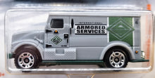 Load image into Gallery viewer, Matchbox 2018 International Armored Car Grey #23 MBX Service 6/20 New Long Card