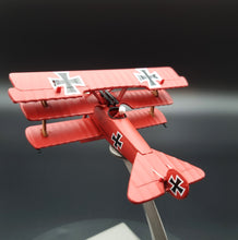 Load image into Gallery viewer, 1917 German Fokker DR.1 Triplane 1:72 Fighter Die Cast Plane