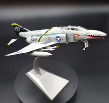 Load image into Gallery viewer, 1964 USN F-4 Phantom II Fighter Squadron 84 "Jolly Rogers" 1:100 Die Cast Plane