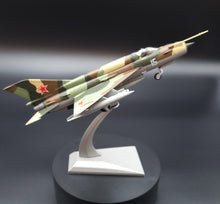 Load image into Gallery viewer, 1970 Mikoyan-Gurevich MIG-21 "Fishbed" USSR Air Force Fighter/Interceptor 1:72 Die Cast Plane