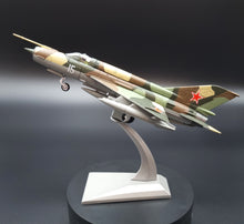 Load image into Gallery viewer, 1970 Mikoyan-Gurevich MIG-21 "Fishbed" USSR Air Force Fighter/Interceptor 1:72 Die Cast Plane