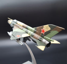 Load image into Gallery viewer, 1970 Mikoyan-Gurevich MIG-21 "Fishbed" USSR Air Force Fighter/Interceptor 1:72 Die Cast Plane