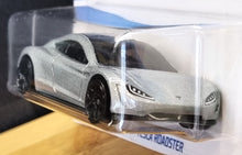 Load image into Gallery viewer, Hot Wheels 2022 Tesla Roadster Silver #162 HW Exotics 1/10 New Long Card