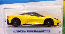 Load image into Gallery viewer, Hot Wheels 2022 Automobili Pinifarina Battista Yellow #171 HW Exotics New 2/10 Long Card