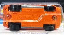 Load image into Gallery viewer, Hot Wheels 2022 '71 Lamborghini Miura SV Orange #202 HW Exotics 5/10 New Long Card