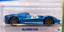 Load image into Gallery viewer, Hot Wheels 2022 McLaren Elva Blue #203 HW Exotics 6/10 New Long Card