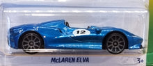 Load image into Gallery viewer, Hot Wheels 2022 McLaren Elva Blue #203 HW Exotics 6/10 New Long Card