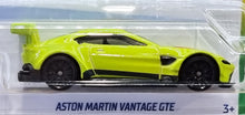 Load image into Gallery viewer, Hot Wheels 2022 Aston Martin Vantage GTE Lime #238 HW Exotics 9/10 New Long Card