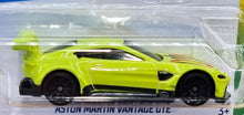 Load image into Gallery viewer, Hot Wheels 2022 Aston Martin Vantage GTE Lime #238 HW Exotics 9/10 New Long Card