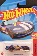 Load image into Gallery viewer, Hot Wheels 2022 Dodge Viper RT/10 Blue #208 Then and Now 3/10 New Long Card