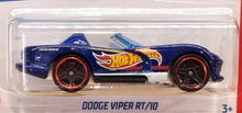 Load image into Gallery viewer, Hot Wheels 2022 Dodge Viper RT/10 Blue #208 Then and Now 3/10 New Long Card