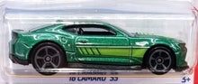 Load image into Gallery viewer, Hot Wheels 2022 '18 Camaro SS Green #219 Then and Now 4/10 New Long Card